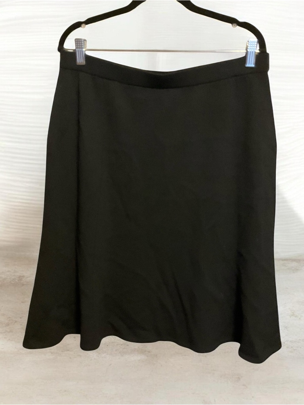 St. John Collection Knit Black A-Line Skirt